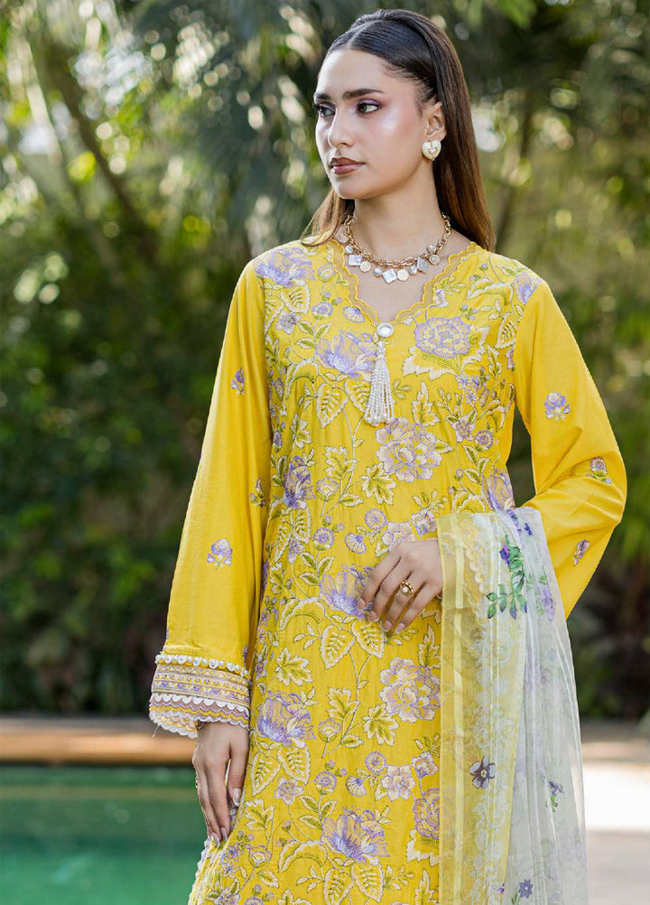 Zellbury Unstitched Embroidered Lawn 3 Piece Suit ZB26UVIII WUS26E34088 - Casual Collection