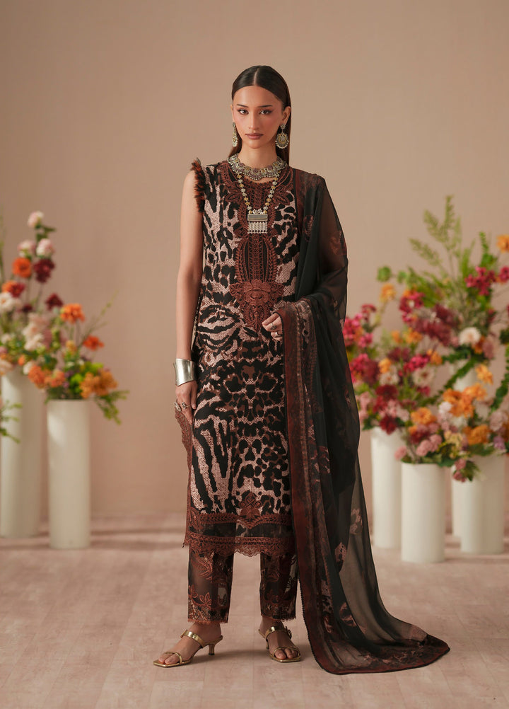 JoJo by Bin Ilyas Unstitched Embroidered Lawn 3 Piece Suit BI26UJJ D-82B - Summer Collection