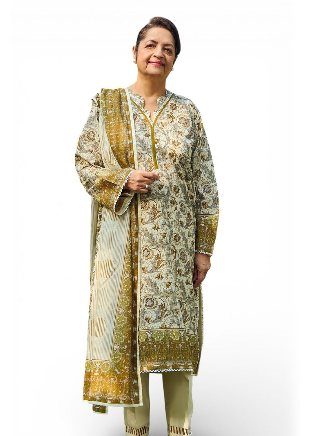 Tribute To Mother by Gul Ahmed Unstitched Printed Lawn 3 Piece Suit GA26UTM CL-62052 B - Summer Collection