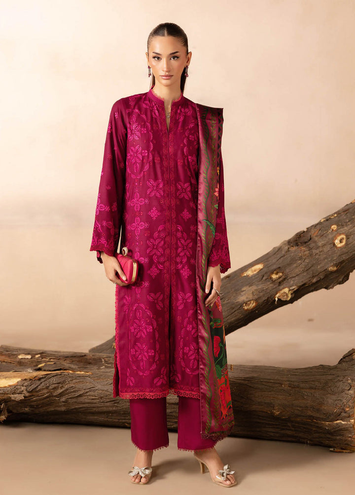 Sareen by Rajbari Unstitched Premium Viscose Chikankari 3 Piece RB25SC D-10 - Winter Collection