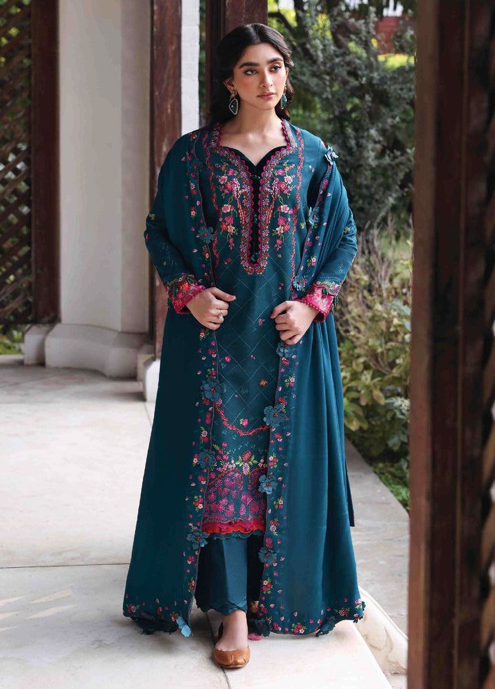 Amaris by Republic Womenswear Unstitched Luxury Shawl Khaddar Embroidered Suits 3 Piece RW25AS D-9 - Winter Collection