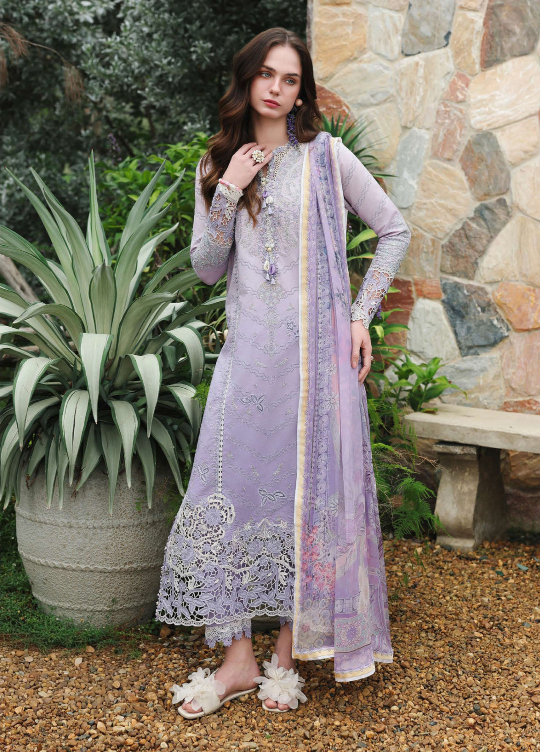 The Secret Garden by Mushq Unstitched Embroidered Lawn 3 Piece Suit MU26USG Velvet Ivy HUNSS260401 - Festive Collection