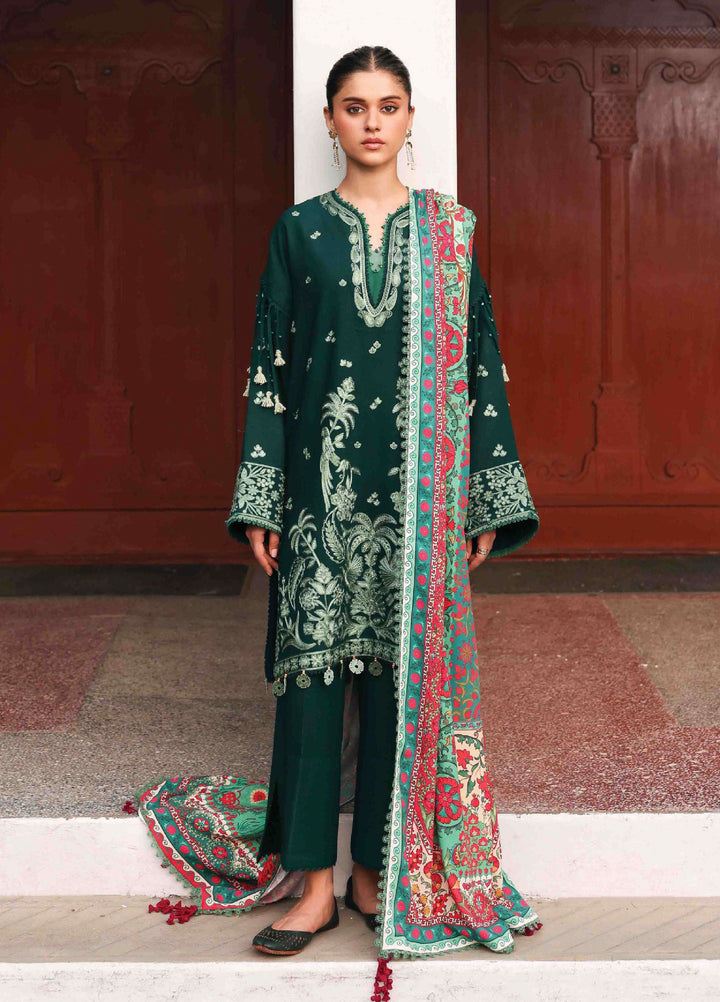 Amaris by Republic Womenswear Unstitched Luxury Shawl Karandi Embroidered Suits 3 Piece RW25AS D-7 - Winter Collection