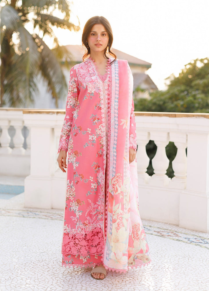 Summer Together by Afrozeh Unstitched Embroidered Lawn 3 Piece Suit AF26UST D-10 AMELUNE - Festive Collection