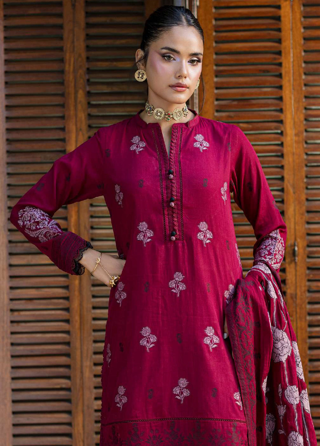 Zellbury Unstitched Printed Jacquard 3 Piece Suit ZB26UC WUS26X30855 - Casual Collection