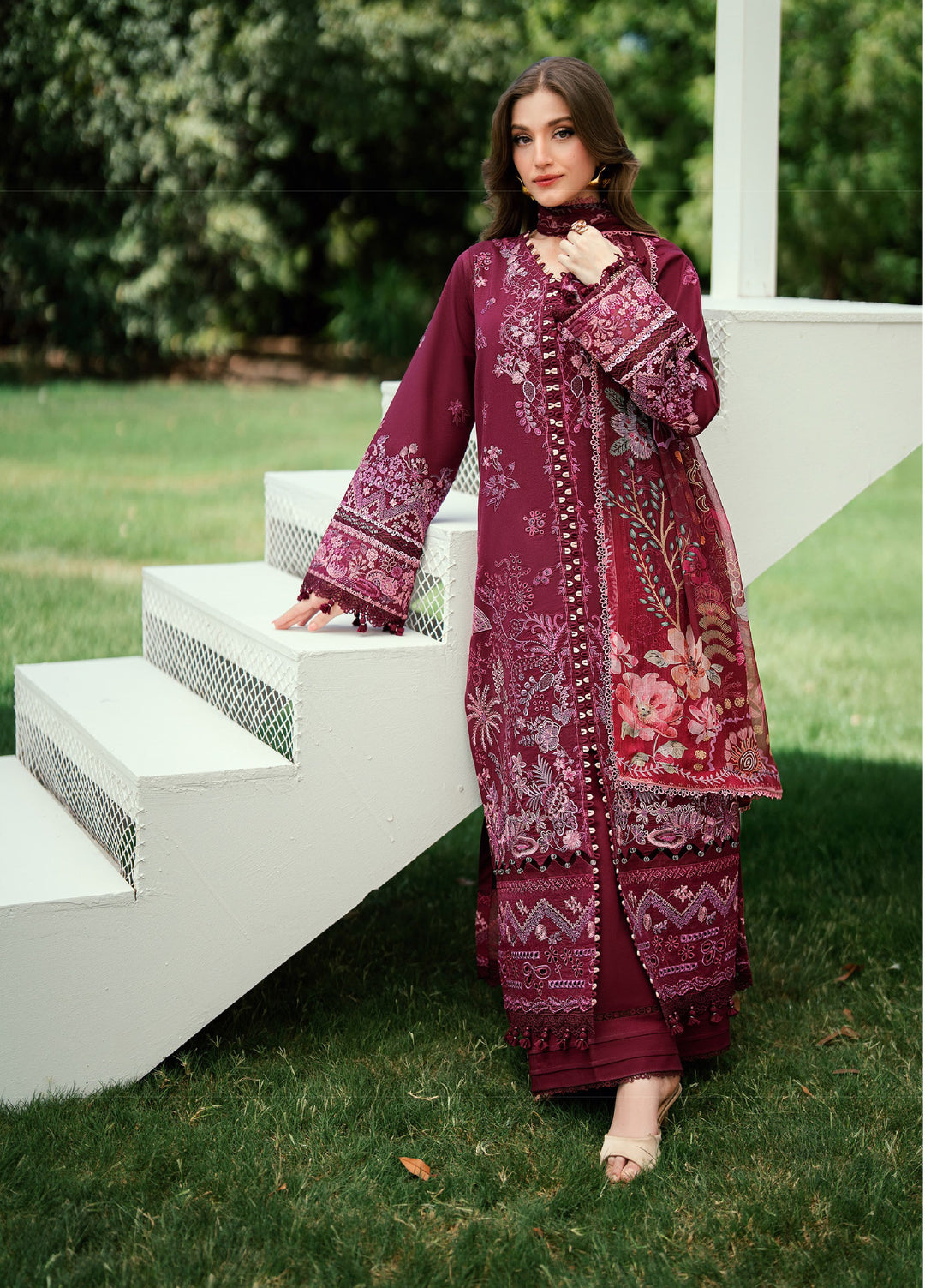 Florent Unstitched Embroidered Lawn 3 Piece Suit FL26ULE FEF-9 - Eid Collection