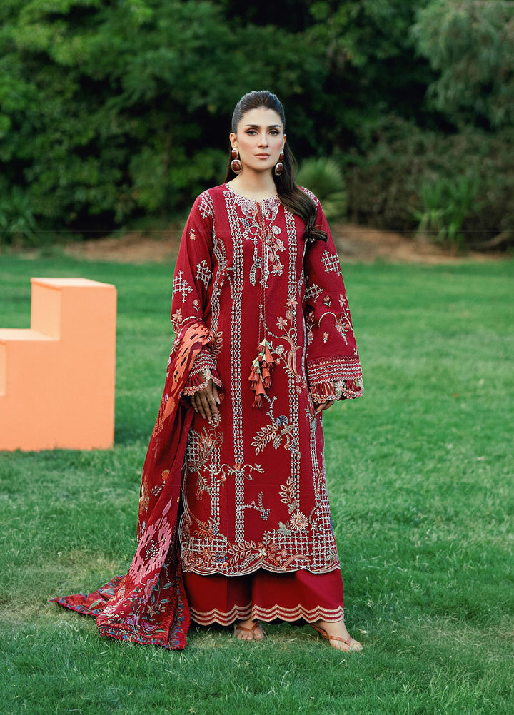 Florent Unstitched Embroidered Lawn 3 Piece Suit FL26ULE FEF-7A - Eid Collection