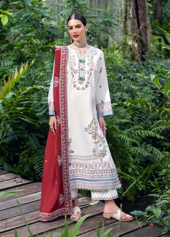 Symphony Hemline by Mushq Unstitched Karandi Embroidered 3 Piece MU25SK Coper Blaze - Winter Collection