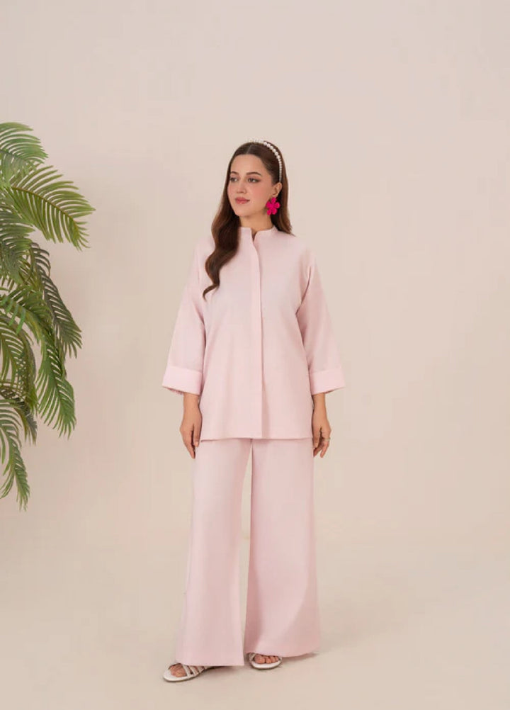 The Basic by Chandan Nagri Women Pret Co Ord Set Lawn Solids 2 Piece Kivo - Summer Collection