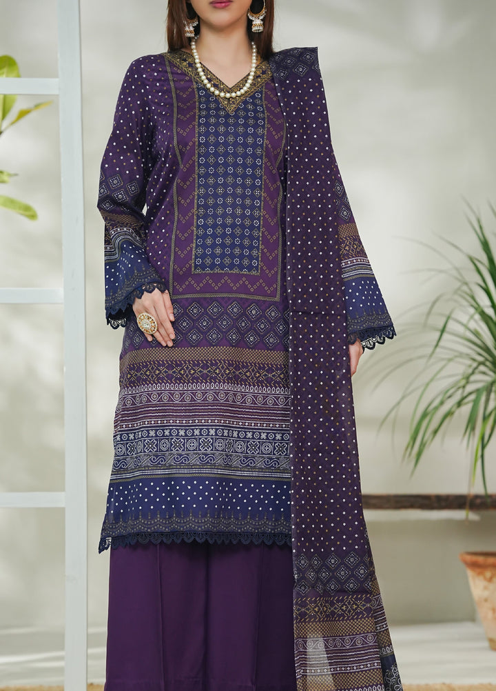 Daman by VS Textiles Unstitched Printed Lawn 3 Piece Suit VS26UDL D-16 839 - Casual Collection