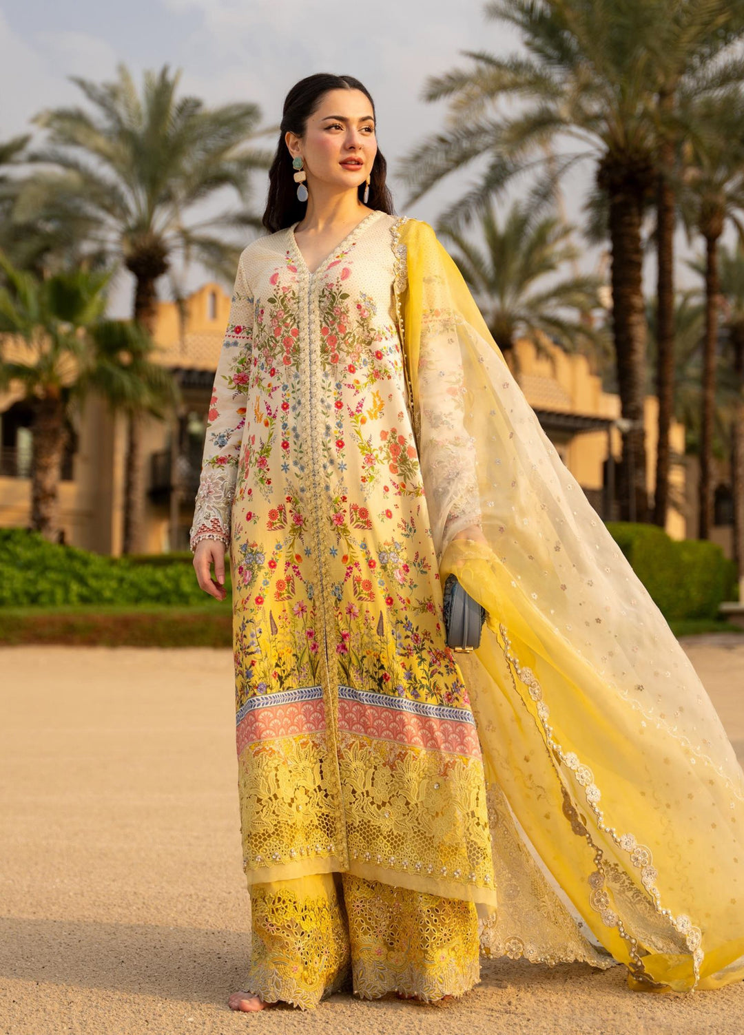 AYA by Faiza Saqlain Unstitched Embroidered Luxury Lawn 3 Piece Suit FS26UAL ARTA - Festive Collection