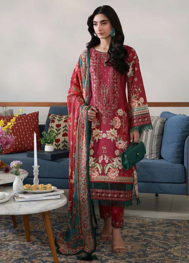 Delia by Gulaal Unstitched Embroidered Lawn 3 Piece Suit GL26UD D-8 Hilyn - Summer Collection