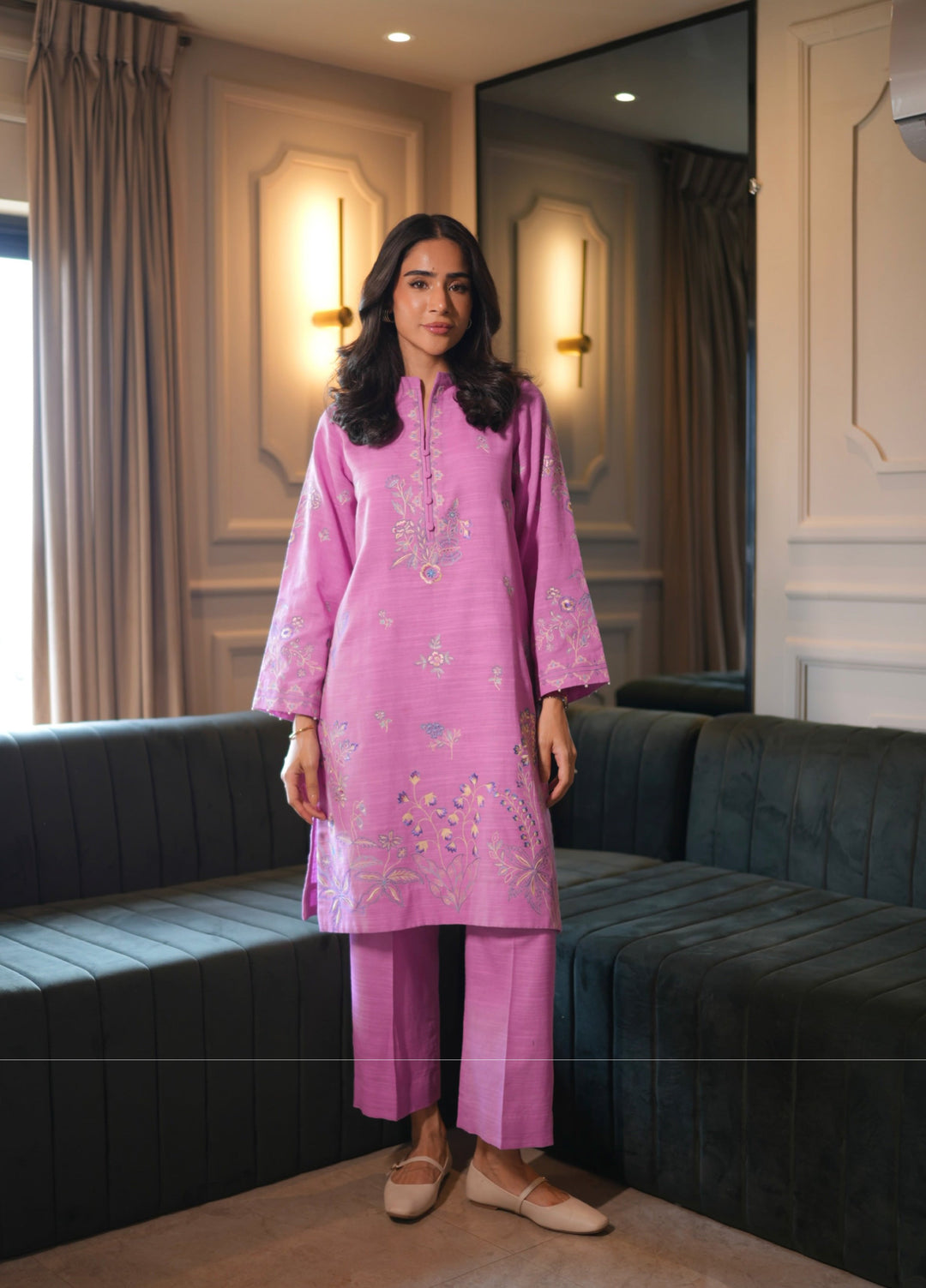 Pret Essentials by Sahar Pret Embroidered Khaddar 2 Piece AWEK-RR-04 - Winter Collection