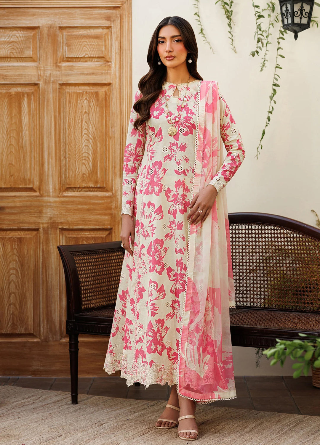 Amani by Zarif RTW Embroidered Lawn 3 Piece Suit ZR26PAL Bitah - Eid Collection