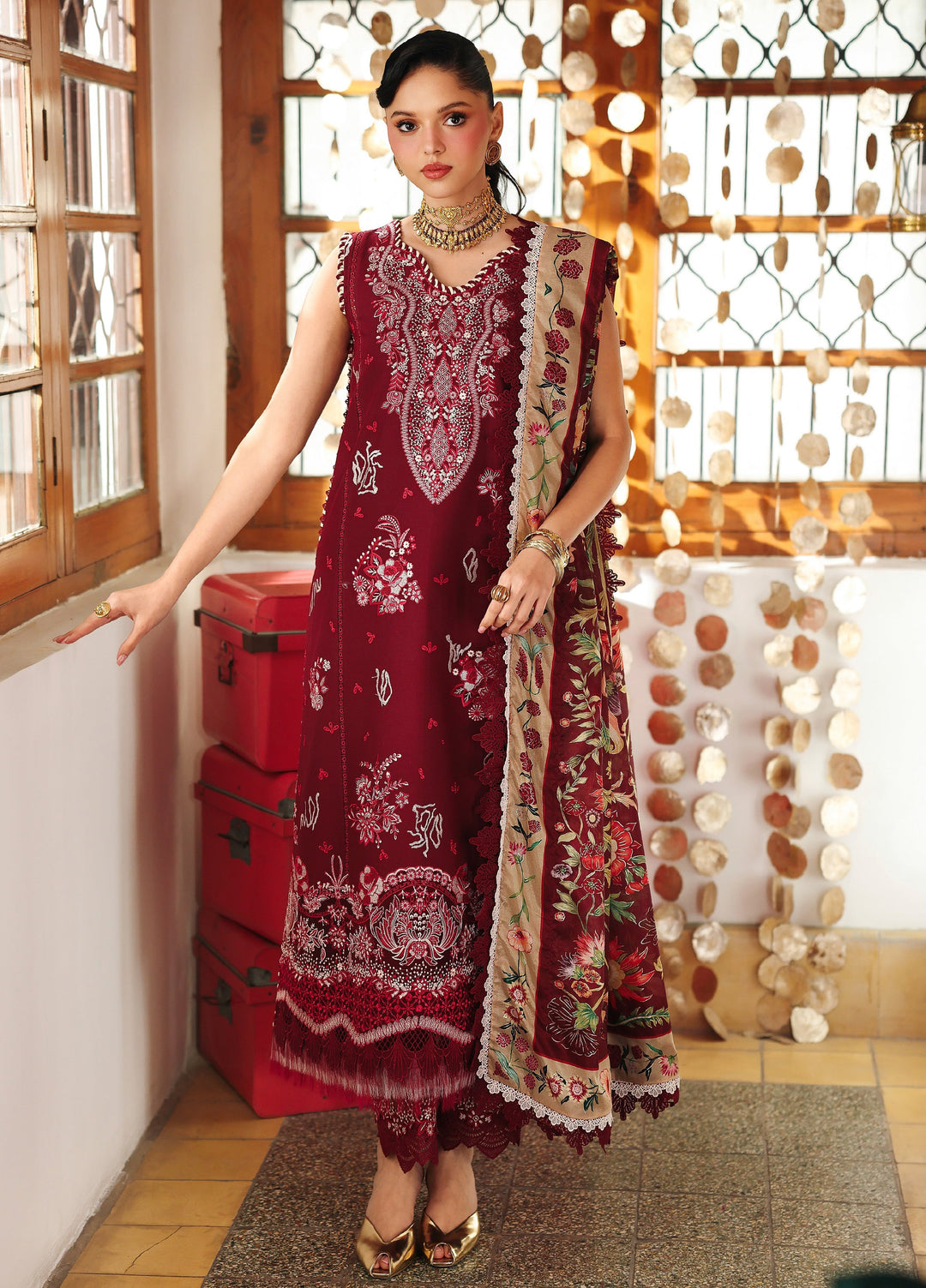 Lumina by Bin Ilyas Unstitched Embroidered Lawn 3 Piece Suit BI26UL L7 6A - Summer Collection