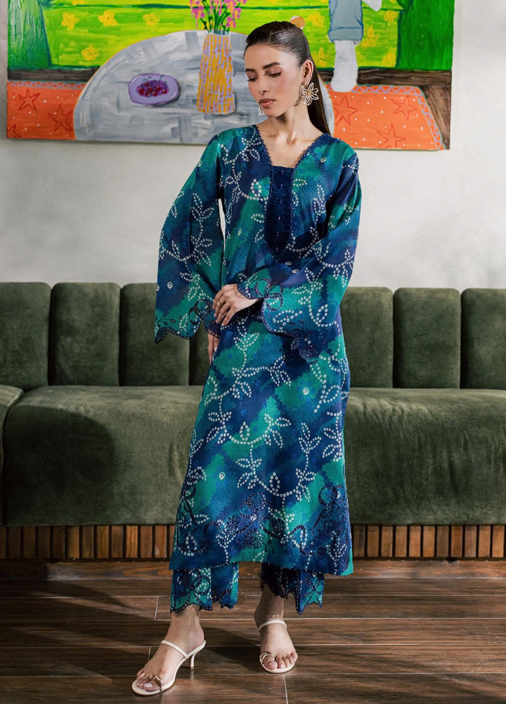 Ballerina by Nureh Unstitched Printed Chikankari Lawn 2 Piece Suit NU26UBCL NU2-219 - Casual Collection