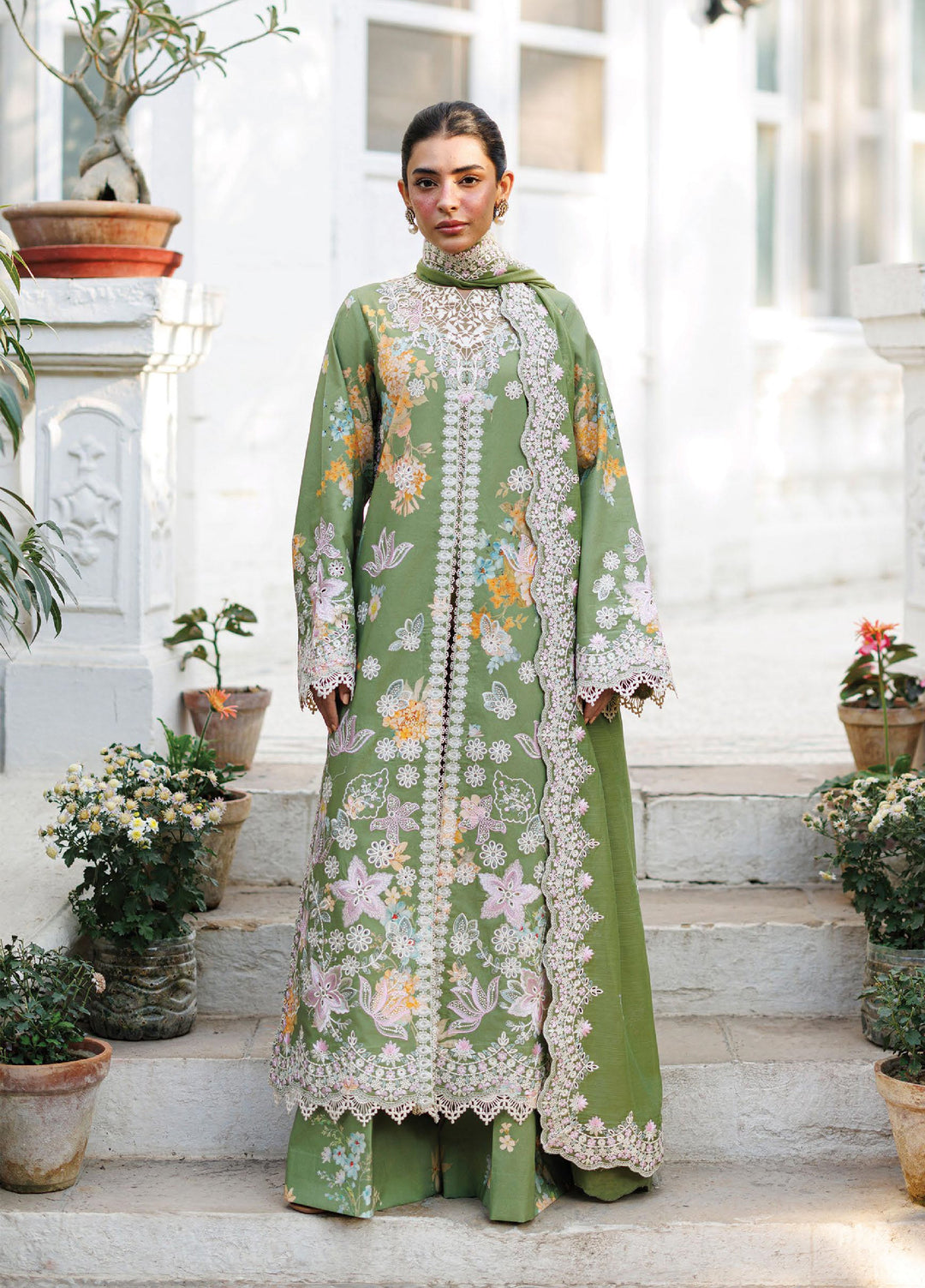 Summer Together by Afrozeh Unstitched Embroidered Lawn 3 Piece Suit AF26UST D-9 SERELITH - Festive Collection