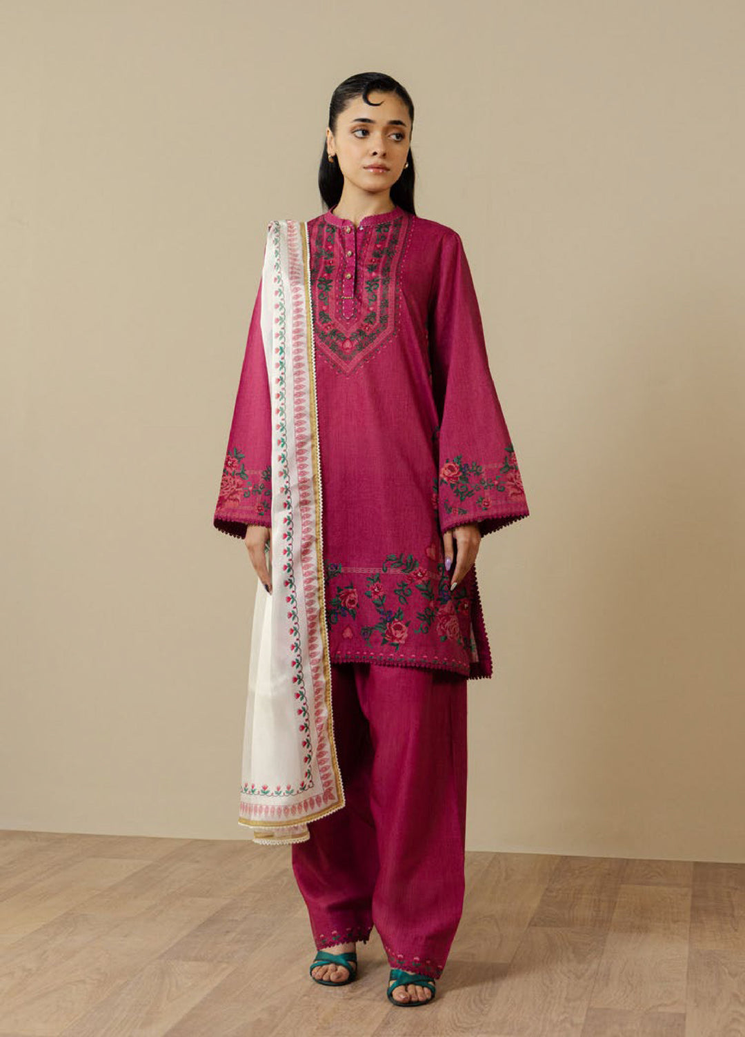 Coco by Zara Shahjahan Unstitched Printed Lawn 3 Piece Suit CZS26UPL ISMERIA-8A - Summer Collection