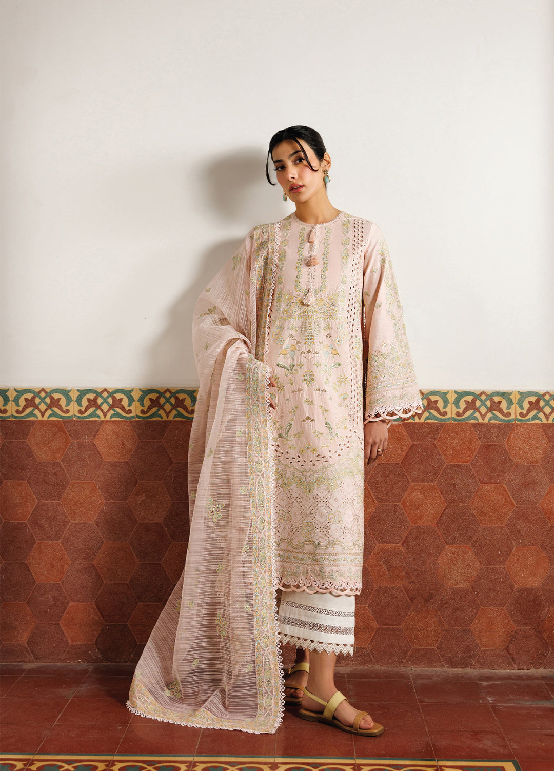 Mirabelle by Emaan Adeel Unstitched Embroidered Luxury Lawn 3 Piece Suit EA26UML D10 Orchid Royale - Festive Collection
