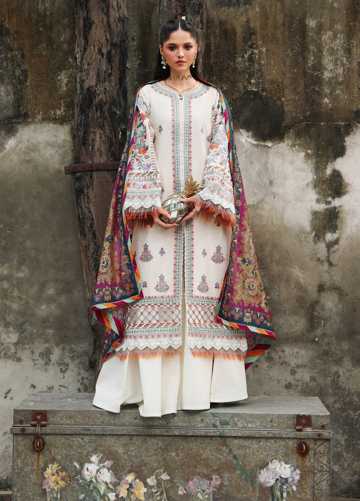 Lumina by Bin Ilyas Unstitched Embroidered Lawn 3 Piece Suit BI26UL L7 4B - Summer Collection