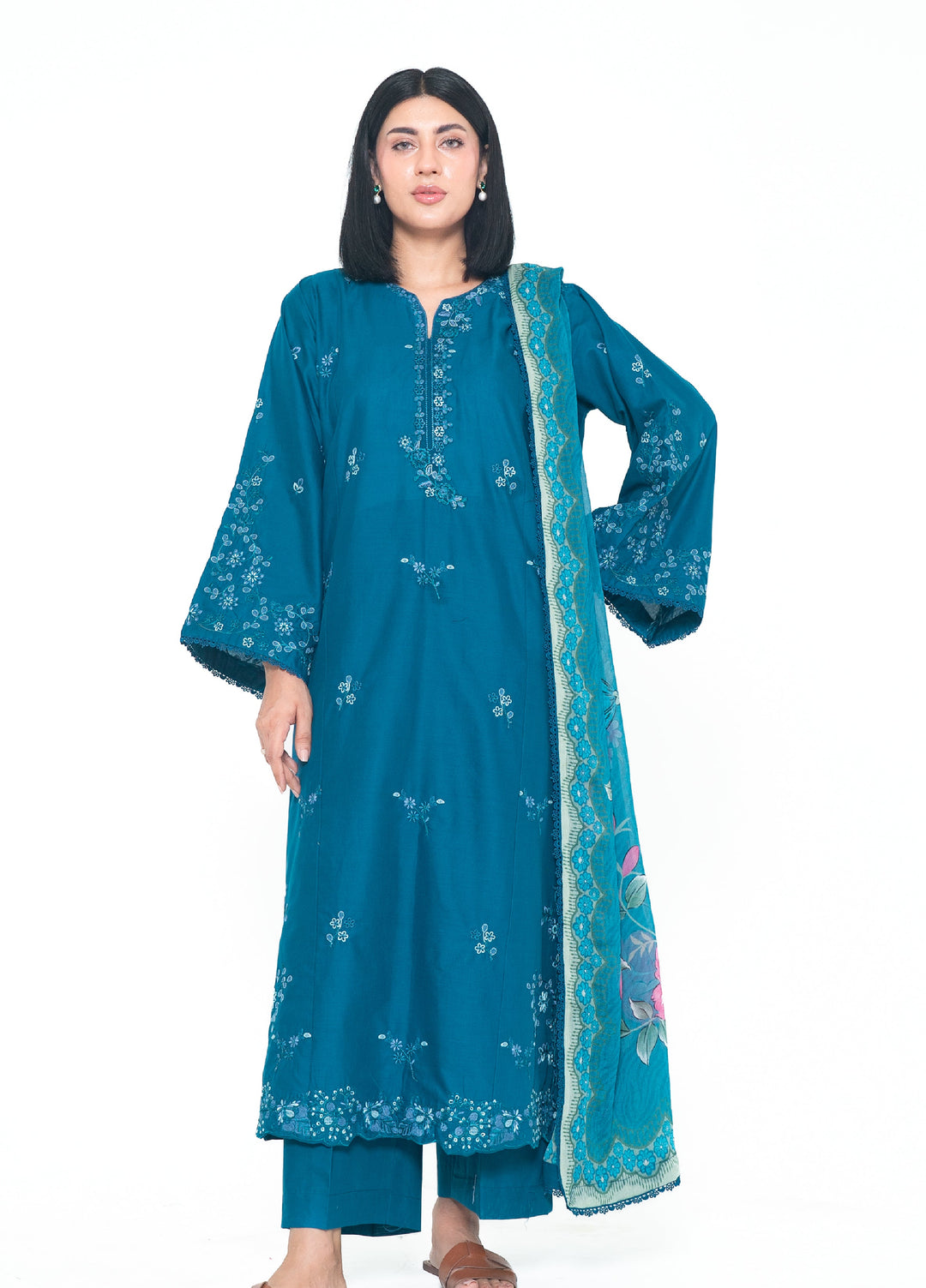 Zyna Unstitched Embroidered Lawn 3 Piece Suit ZY26ULS ORIA - Summer Collection