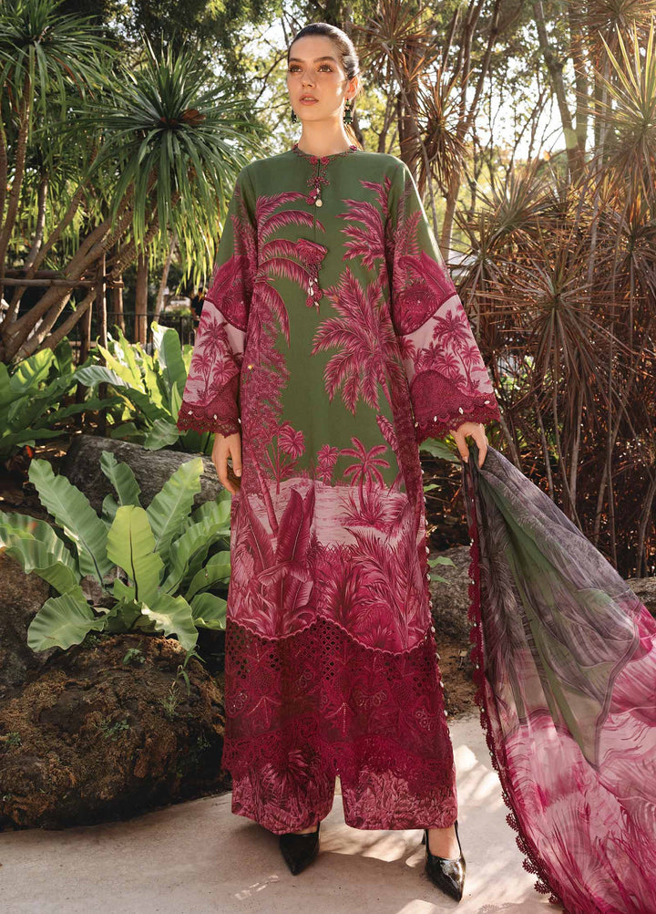 M Prints by Maria B Unstitched Printed Lawn 3 Piece Suit MB26UMP D-11 B - Summer Collection