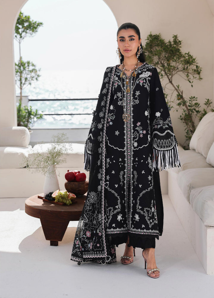 Sahil by Qalamkar Unstitched Embroidered Luxury Lawn 3 Pcs Suit QLK26US SA-02 Liana - Summer