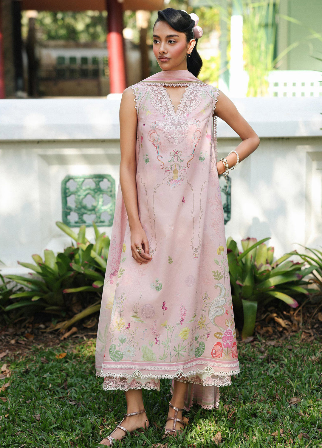 Q Prints by Qalamkar Unstitched Lawn Printed 3 Piece Suit QLK26QP Iona - Summer Collection