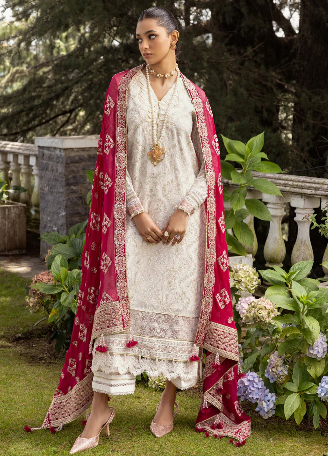Xenia Formal Unstitched Luxury Chiffon Suits 3 Piece XE25FL Shaqraa - Formals Collection