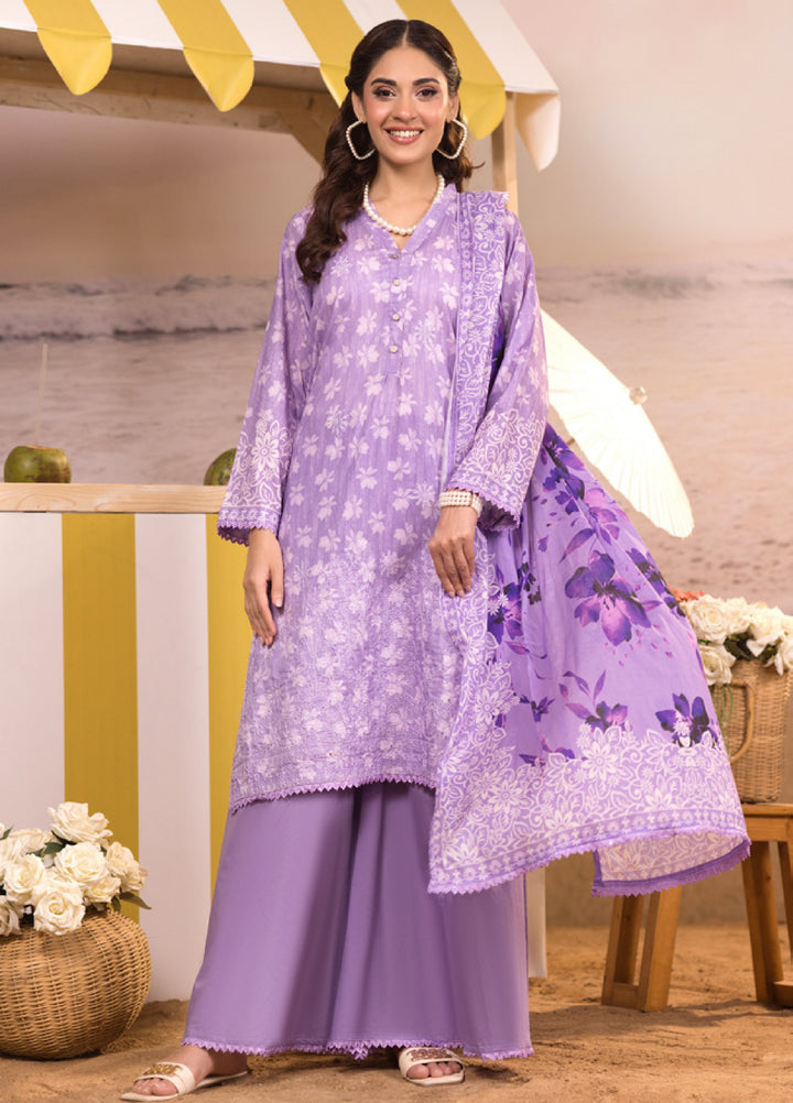 Regalia Textiles Unstitched Embroidered Lawn 3 Piece Suit RG26UEL D-2 - Casual Collection