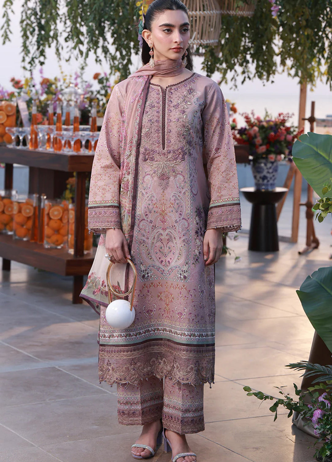 Delia by Gulaal Unstitched Embroidered Lawn 3 Piece Suit GL26UD D-11 Ayla - Summer Collection