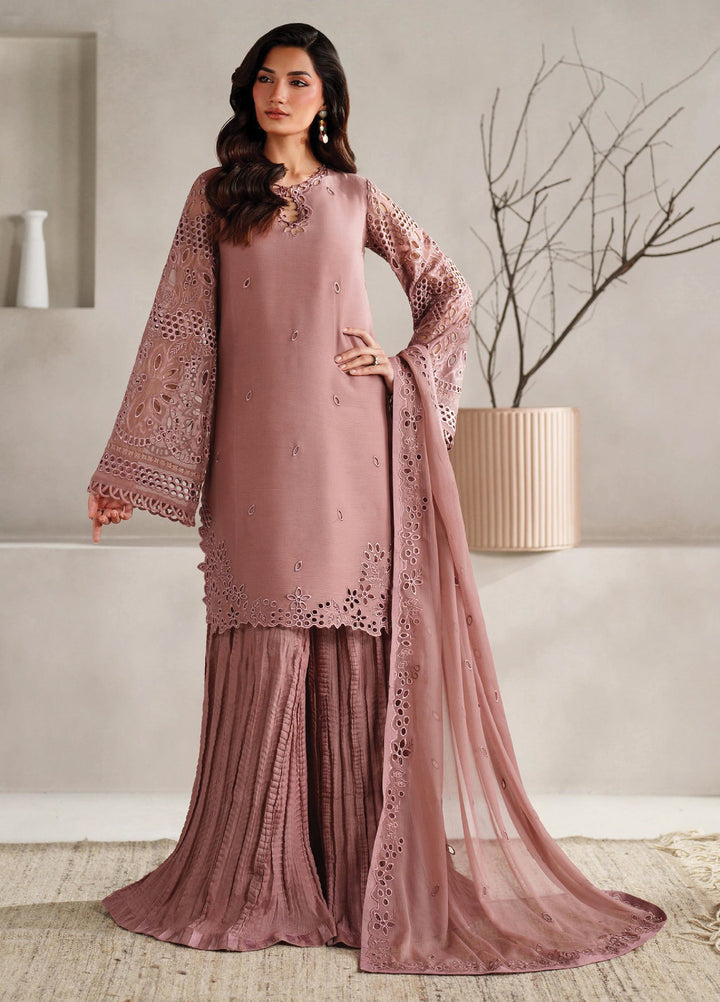 Muse Thread by Zarif Unstitched Chiffon Embroidered Suits 3 Piece ZRF25MT 02 AYLA - Festive Collection