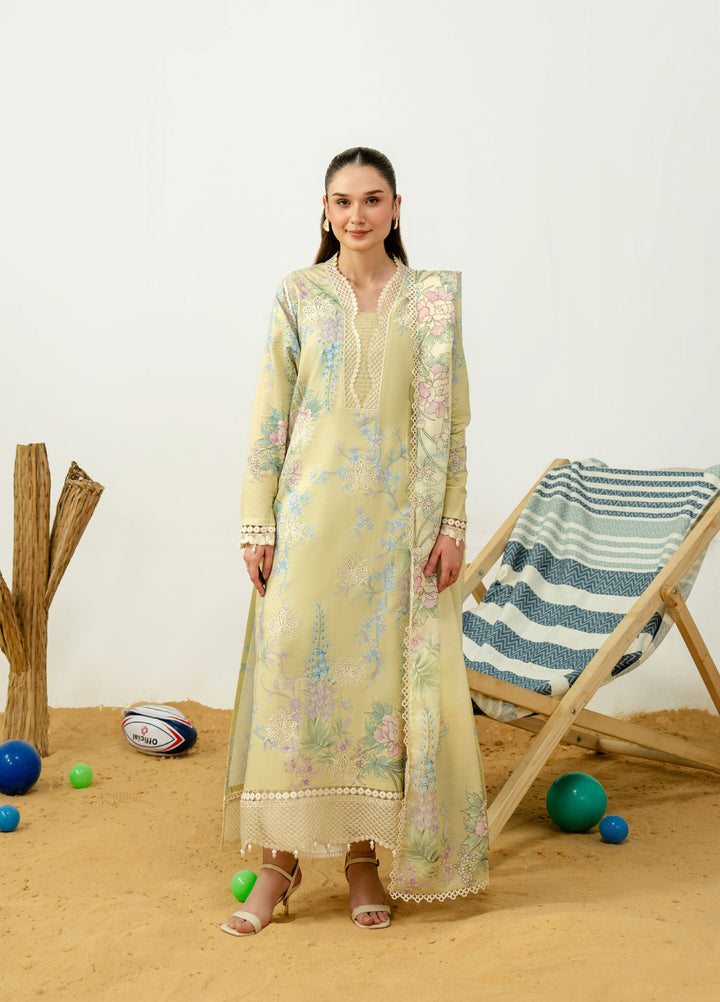 Sundaze by Zarposh Unstitched Embroidered Lawn 3 Piece Suit ZR26USL MISTRAL - Festive Collection