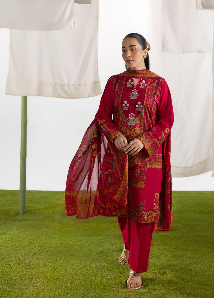 Bagheecha by Gul Ahmed Unstitched Embroidered Lawn 3 Piece Suit GA26ULB CL52500 - Casual Collection