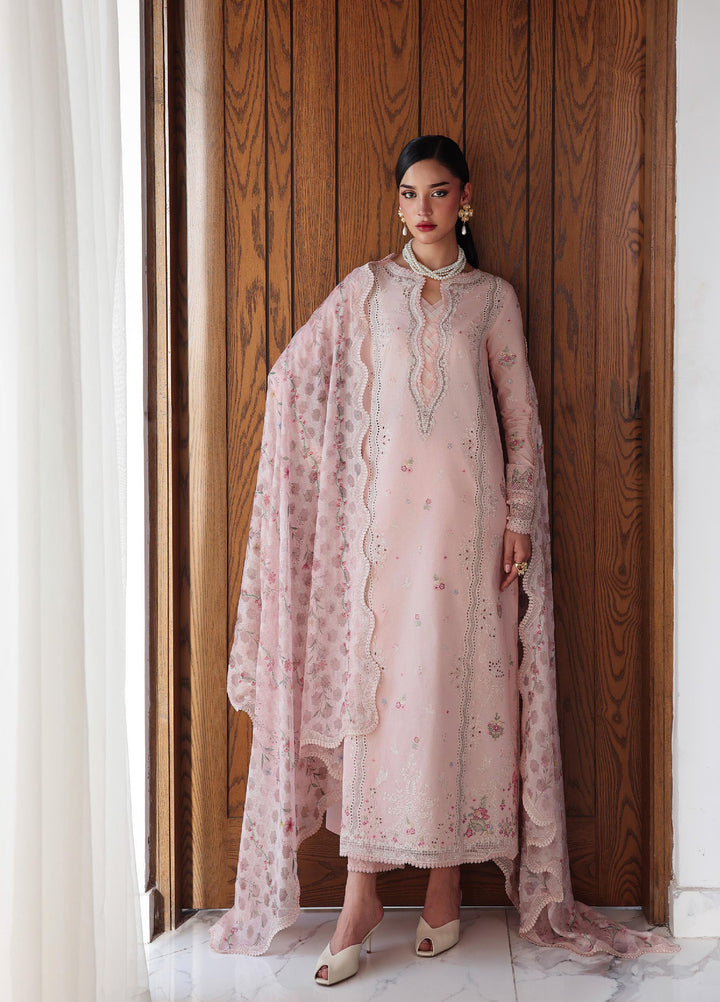 Q Line by Qalamkar Unstitched Embroidered Lawn 3 Piece Suit QLK26ULQ NAIRA QKL-4 - Festive Collection