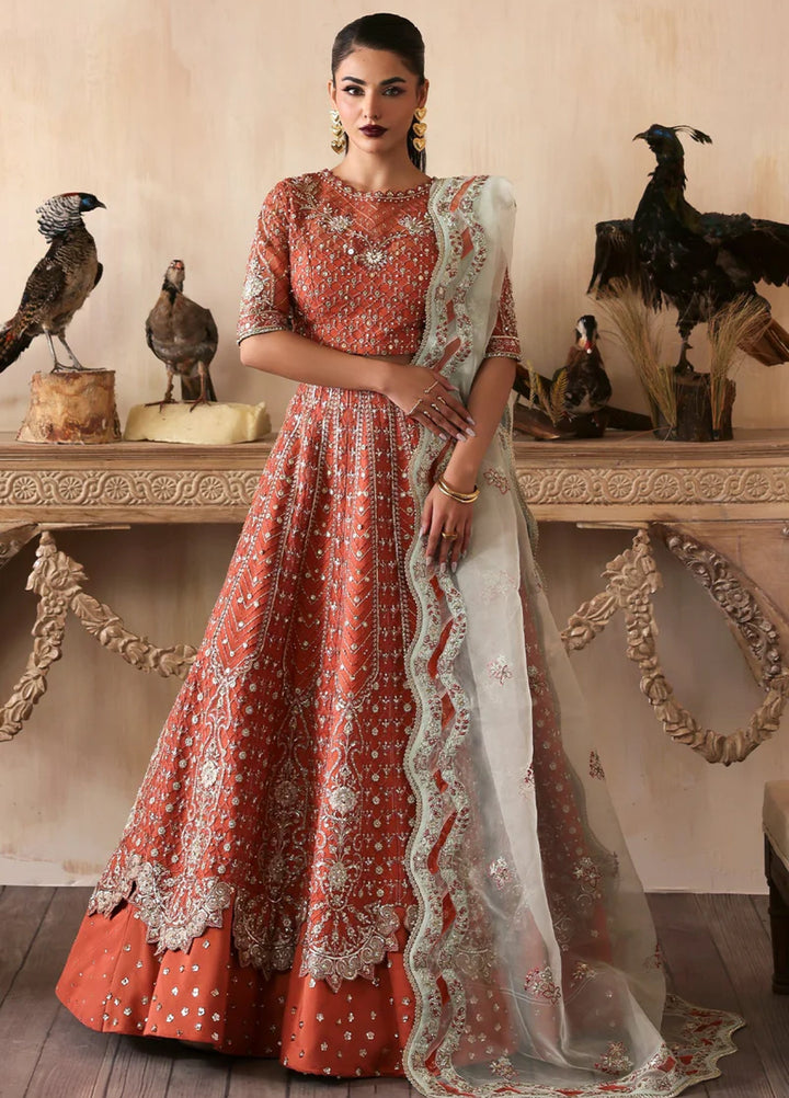 Zarposh Unstitched Embroidered Organza 3 Piece Suits ZP26UF Mahgul - Festive Collection