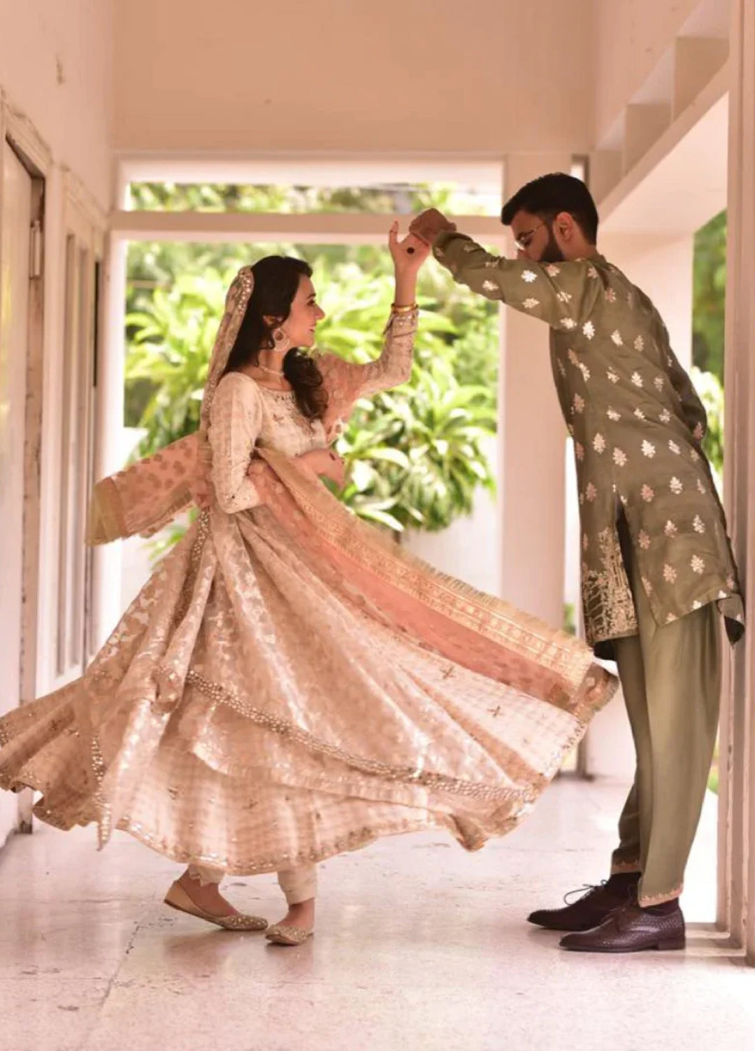 Luxe By Hues Atelier Women Pret 3 Piece Sheesha Formal Pishwaas - Formals Collection