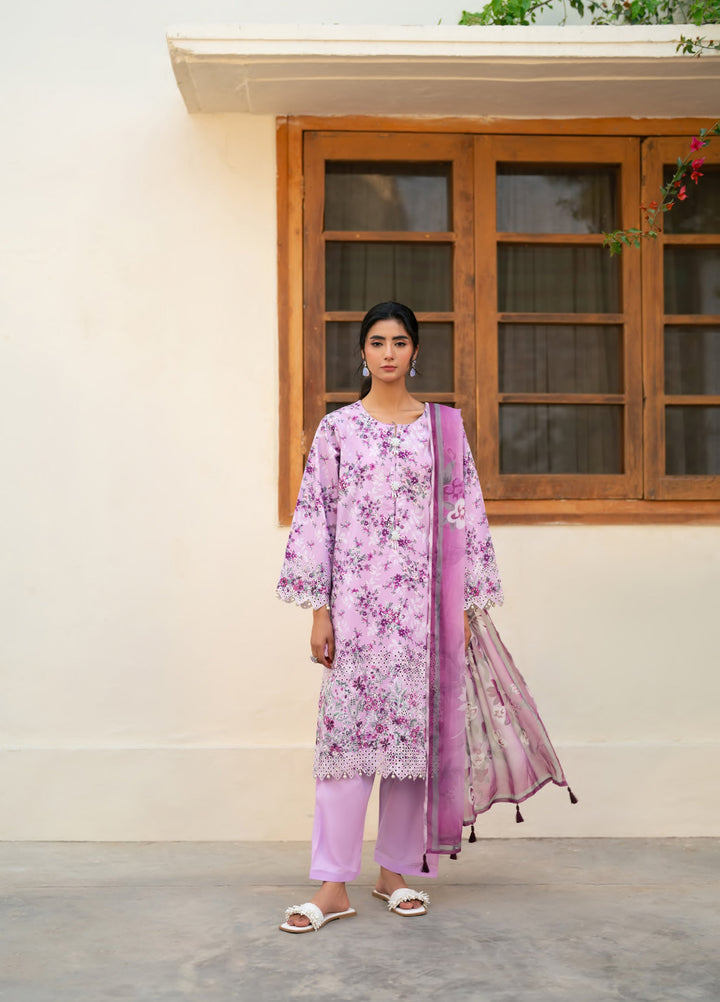 Bagh by Rashid Textiles Unstitched Embroidered Lawn 3 Piece Suit RT26UBL 3725 - Casual Collection