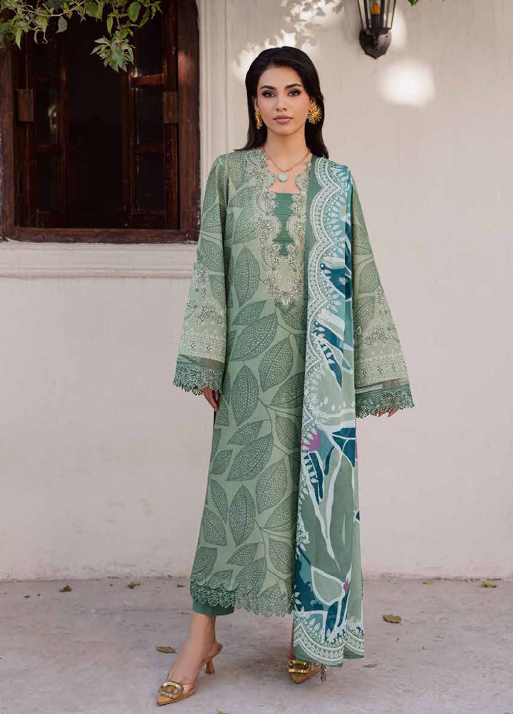 Rania by Nureh Unstitched Printed Lawn 3 Piece Suit NU26ULR NR-02 - Casual Collection