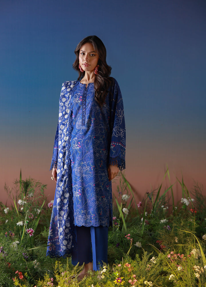 Mirha by Sahar Unstitched Printed Lawn 3 Piece Suit SS1-26-06 Bandhni delight - Summer Collection