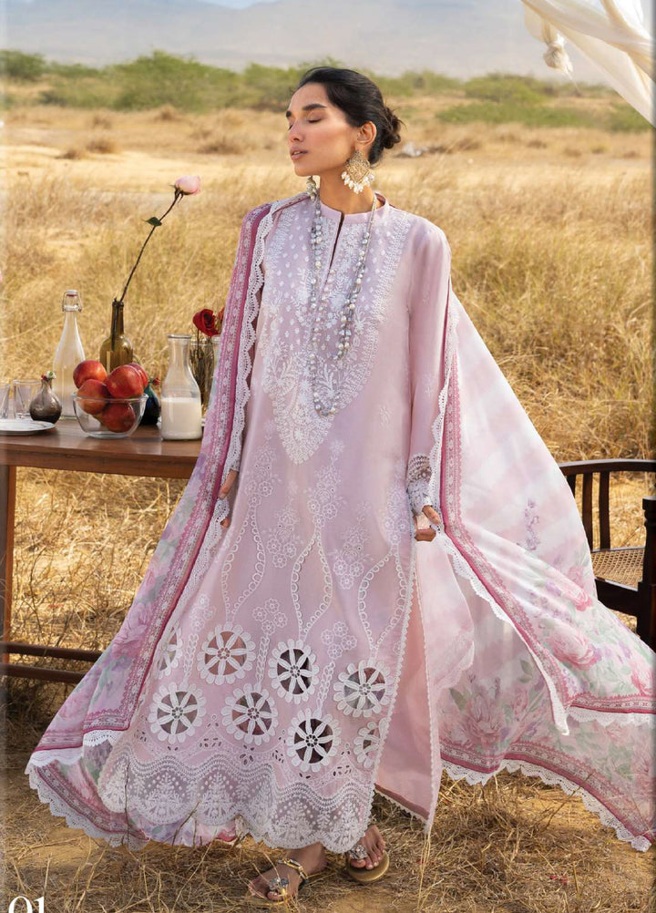 Zainab Chottani Unstitched Embroidered Luxury Lawn 3 Piece Suit ZC26ULZ D-1 AURELIA - Summer Collection