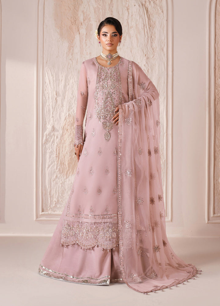 Aymal by Alizeh Fashion Unstitched Embroidered Chiffon 3 Piece Suit AFB26UA D-04 June - Festive Collection