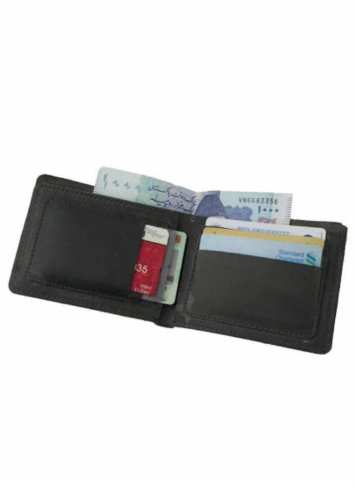 Vintage by Jild Mens Genuine Vintage Leather Wallet-CHARCOAL BLACK S3 - Wallets Collection