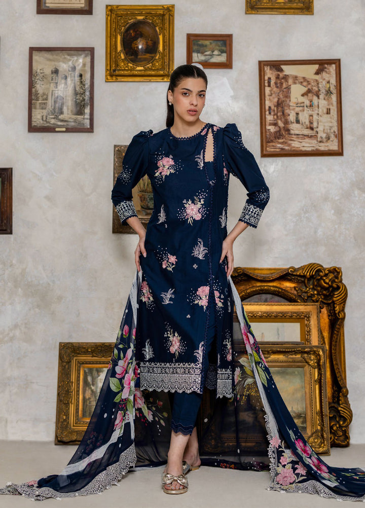 Freesia by Gul Ahmed Unstitched Embroidered Lawn 3 Piece Suit GA26UFL PM-62043 - Summer Collection