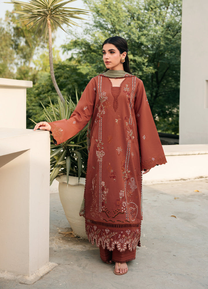 Zync by Florent Unstitched Embroidered Lawn 3 Piece Suit FL26ULZ FZ-6B - Lawn Collection
