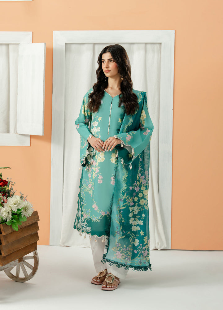 Sundaze by Zarposh Unstitched Printed Lawn 3 Piece Suit ZR26USL LAZULI - Festive Collection