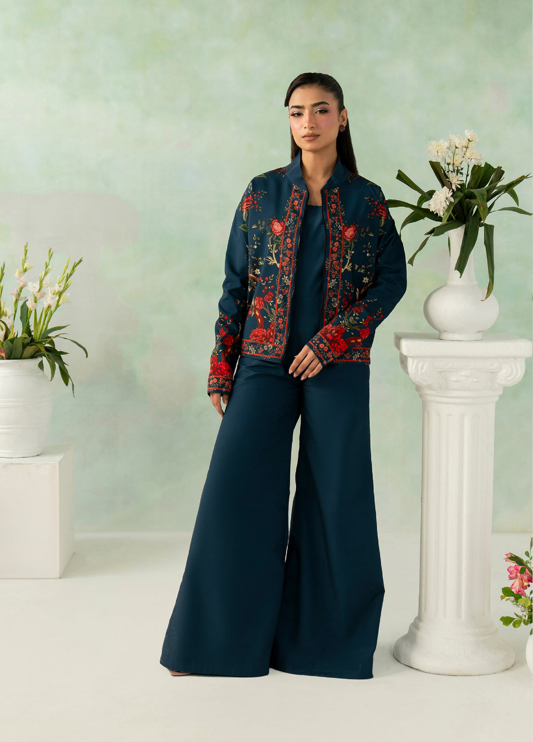 Folds by Zarposh RTW Printed Crepe 2 Piece Suit ZR26PF NOAE - Casual Collection
