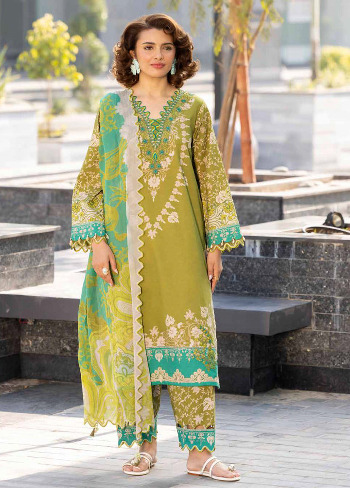 Combination by Charizma Unstitched Embroidered Luxury Lawn 3 Piece Suit CHR26UC CC6-07 - Summer Collection