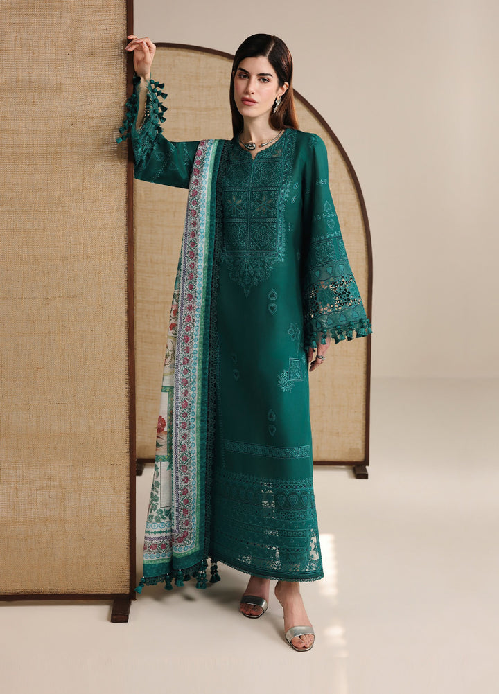 Iris by Jazmin Unstitched Embroidered Lawn 3 Piece Suit JZ26ULI IL26-D03 - Eid Collection