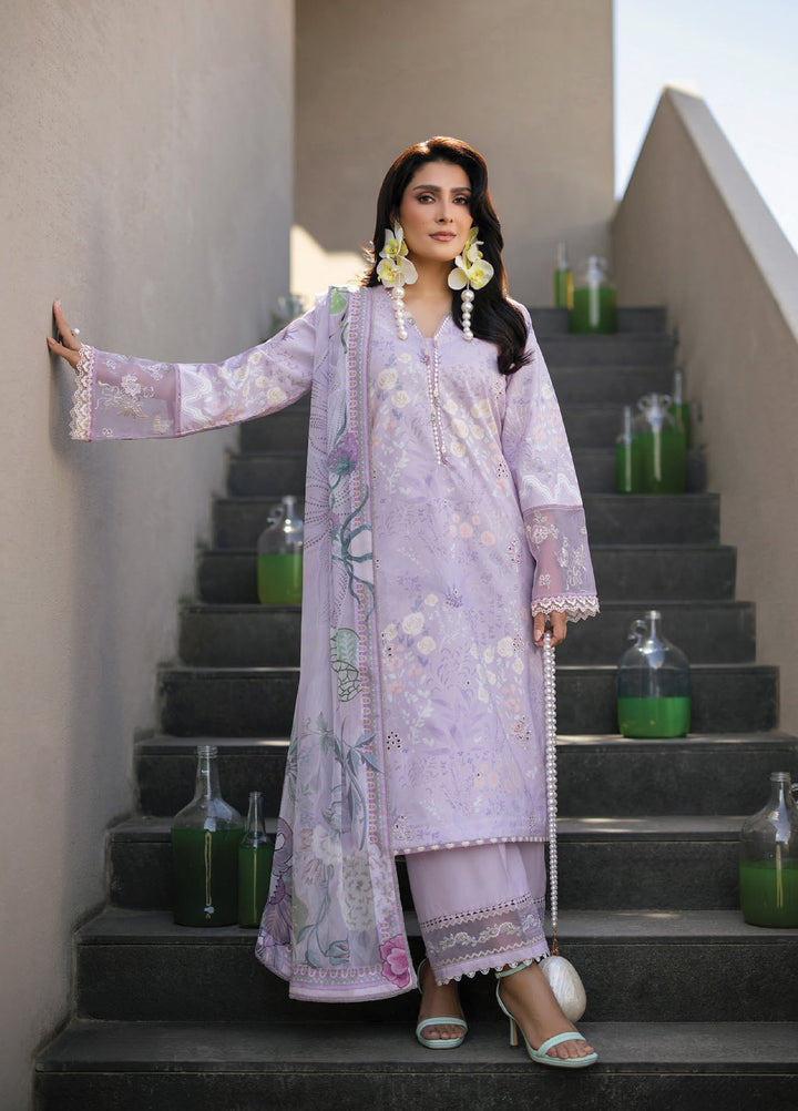Afsanah by Seran Unstitched Embroidered Lawn 3 Piece Suit SN26UAL D-9 Nima - Summer Collection